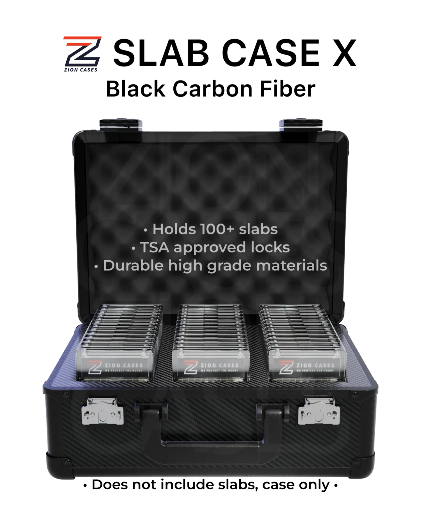 Zion Slab Case X - Black Carbon Fiber