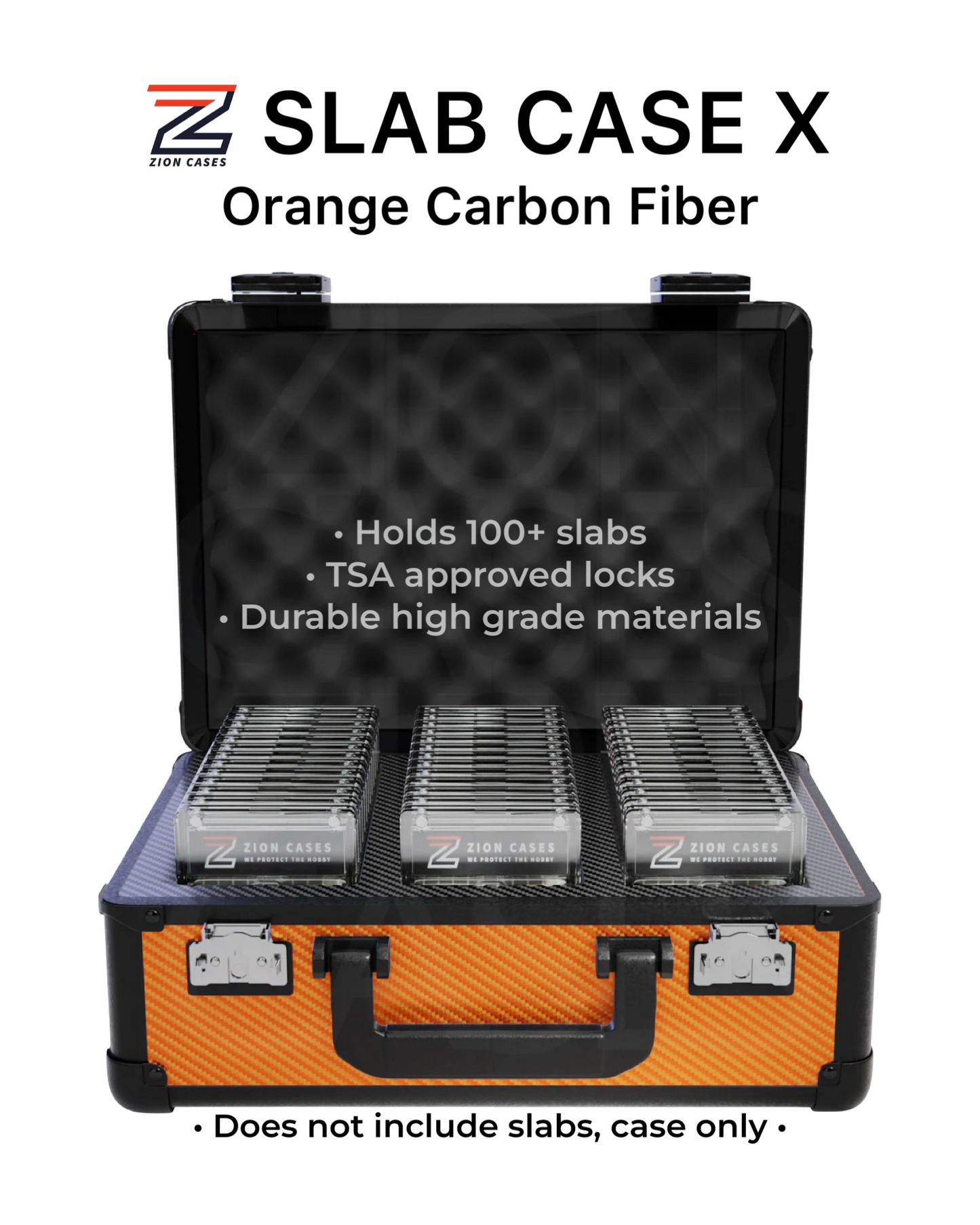 Zion Slab Case X - Orange Carbon Fiber