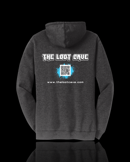 The Loot Cave Hoodie: Eat, Sleep, Collect, Repeat (Heather Black)