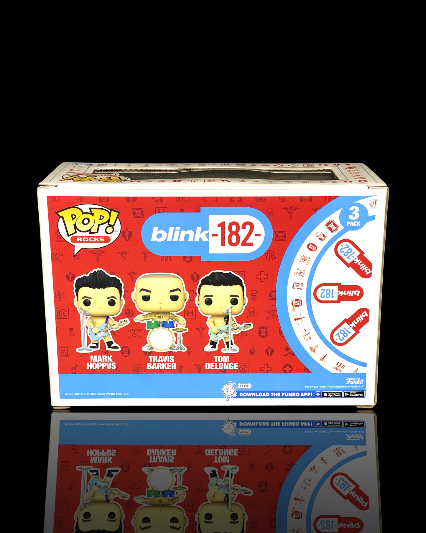 Blink 182: Mark Hoppus / Travis Barker / Tom Delonge 3 Pack